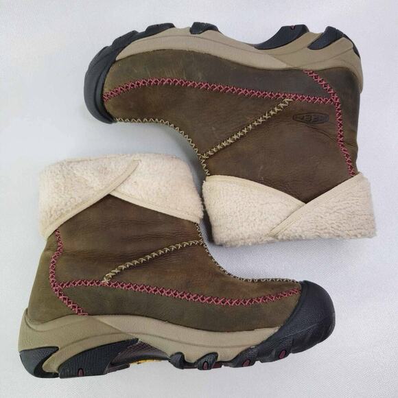 Keen Hoodoo Snow Boots Adult Womens Size 7 Insulated Waterproof Slip On Zip - Picture 5 of 10